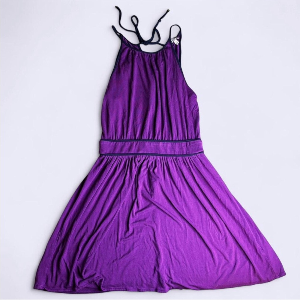 Juicy Couture Purple Halter Mini Dress with 'J' Zipper - Size S - Picture 3 of 7